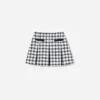 Navy Check Boucle Skirt Navy Check Boucle Skirt