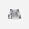 Navy Check Boucle Skirt Navy Check Boucle Skirt