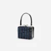 Navy Crystal Micro Bag