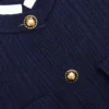 Navy Knit Taffeta Midi Dress Navy Knit Taffeta Midi Dress