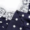 Navy Polka Dot Satin Mini Dress Navy Polka Dot Satin Mini Dress