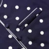 Navy Polka Dot Satin Top Navy Polka Dot Satin Top