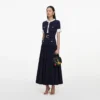 Navy Rib Knit Midi Dress Navy Rib Knit Midi Dress