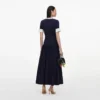 Navy Rib Knit Midi Dress Navy Rib Knit Midi Dress