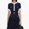 Navy Rib Knit Midi Dress Navy Rib Knit Midi Dress