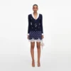 Navy Ribbed Knit Cardigan Navy Ribbed Knit Cardigan