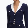 Navy Ribbed Knit Cardigan Navy Ribbed Knit Cardigan