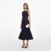 Navy Spiral Lace Midi Dress Navy Spiral Lace Midi Dress
