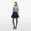 Navy Stripe Georgette Top Navy Stripe Georgette Top