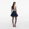Navy Stripe Georgette Top Navy Stripe Georgette Top