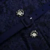 Navy Tailored Lace Midi Dress Navy Tailored Lace Midi Dress
