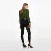 Olive Jersey Gathered Top Olive Jersey Gathered Top