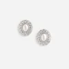 Oval Crystal Pearl Earrings Oval Crystal Pearl Earrings