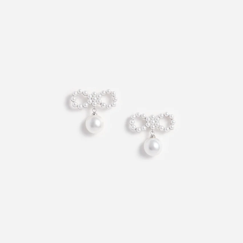 Pearl Bow Earrings Pearl Bow Earrings