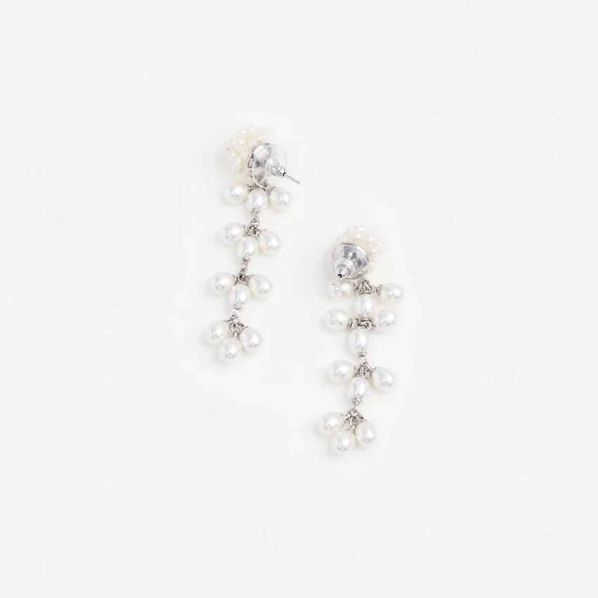 Pearl Cluster Dangle Earring Pearl Cluster Dangle Earring