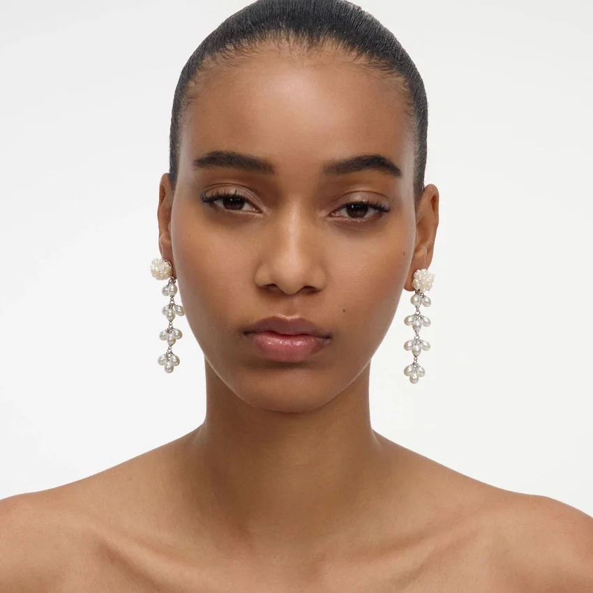 Pearl Cluster Dangle Earring Pearl Cluster Dangle Earring