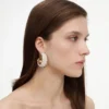 Pearl Cluster Hoop Earrings Pearl Cluster Hoop Earrings