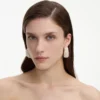 Pearl Cluster Hoop Earrings Pearl Cluster Hoop Earrings
