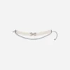 Pearl Crystal Bow Choker
