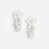Pearl Flower Beaded Cluster Earring Pearl Flower Beaded Cluster Earring