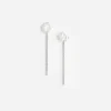 Pearl Flower Crystal Droplet Earring