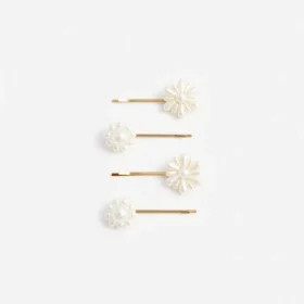 Pearl Flower Hairclips