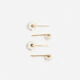 Pearl Flower Hairclips