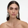 Pearl Petal Dangle Earrings