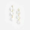 Pearl Petal Tiered Earrings