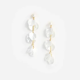 Pearl Petal Tiered Earrings