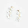 Pearl Petal Tiered Earrings