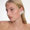 Pearl Satin Bow Earrings