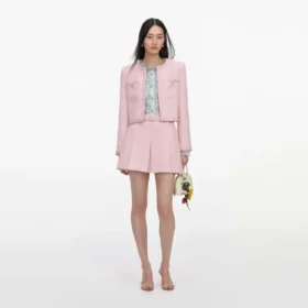 Pink Boucle Jacket