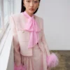 Pink Boucle Jacket
