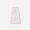 Pink Boucle Lace Bow Dress