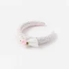 Pink Boucle Lace Bow Head Band Pink Boucle Lace Bow Head Band