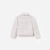 Pink Boucle Lace Bow Jacket