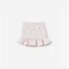 Pink Boucle Lace Bow Skirt Pink Boucle Lace Bow Skirt