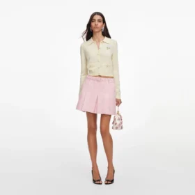 Pink Boucle Mini Skirt Pink Boucle Mini Skirt