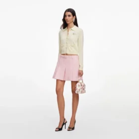 Pink Boucle Mini Skirt Pink Boucle Mini Skirt