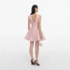 Pink Boucle Sleeveless Mini Dress Pink Boucle Sleeveless Mini Dress