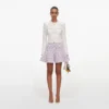 Pink Check Knit Mini Skirt Pink Check Knit Mini Skirt