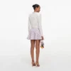 Pink Check Knit Mini Skirt Pink Check Knit Mini Skirt