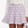 Pink Check Knit Mini Skirt Pink Check Knit Mini Skirt