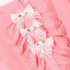 Pink Chiffon Lace Trim Dress Pink Chiffon Lace Trim Dress