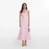 Pink Crepe Midi Dress Pink Crepe Midi Dress