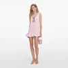 Pink Crepe Mini Dress Pink Crepe Mini Dress
