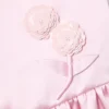 Pink Crepe Sequin Flower Dress Pink Crepe Sequin Flower Dress