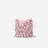 Pink Crystal Chainmail Mini Bag