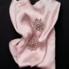 Pink Crystal Flower Earrings Pink Crystal Flower Earrings